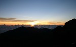 Sunrise ontop of Haleakala Crater (10,023 feet)