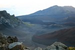 Looking down into the Haleakala Crater