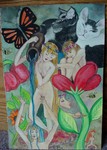 Fairy Mischief - Mixed Media-2004
