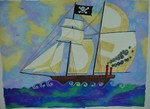 Pirate Ship - Watercolor - 2002